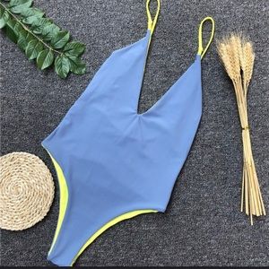 Reversible cheeky one piece swimsuit